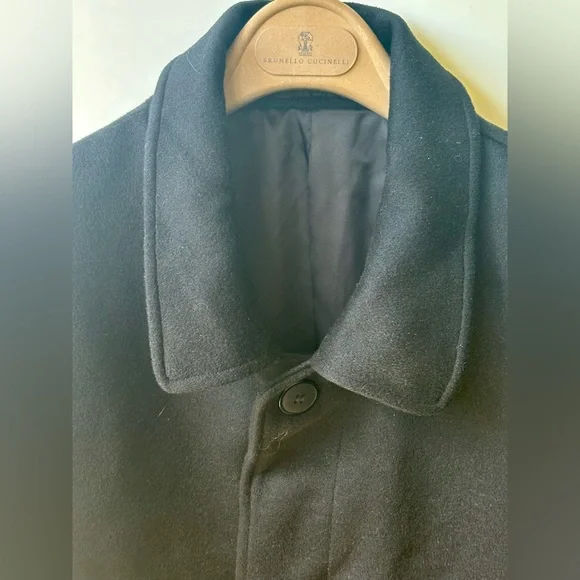 Cashmere blend Man’s Black Coat, M